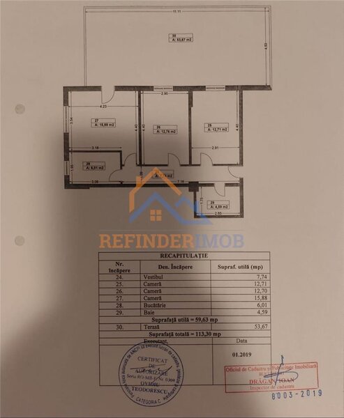 Sector 4 Apartament cu terasa